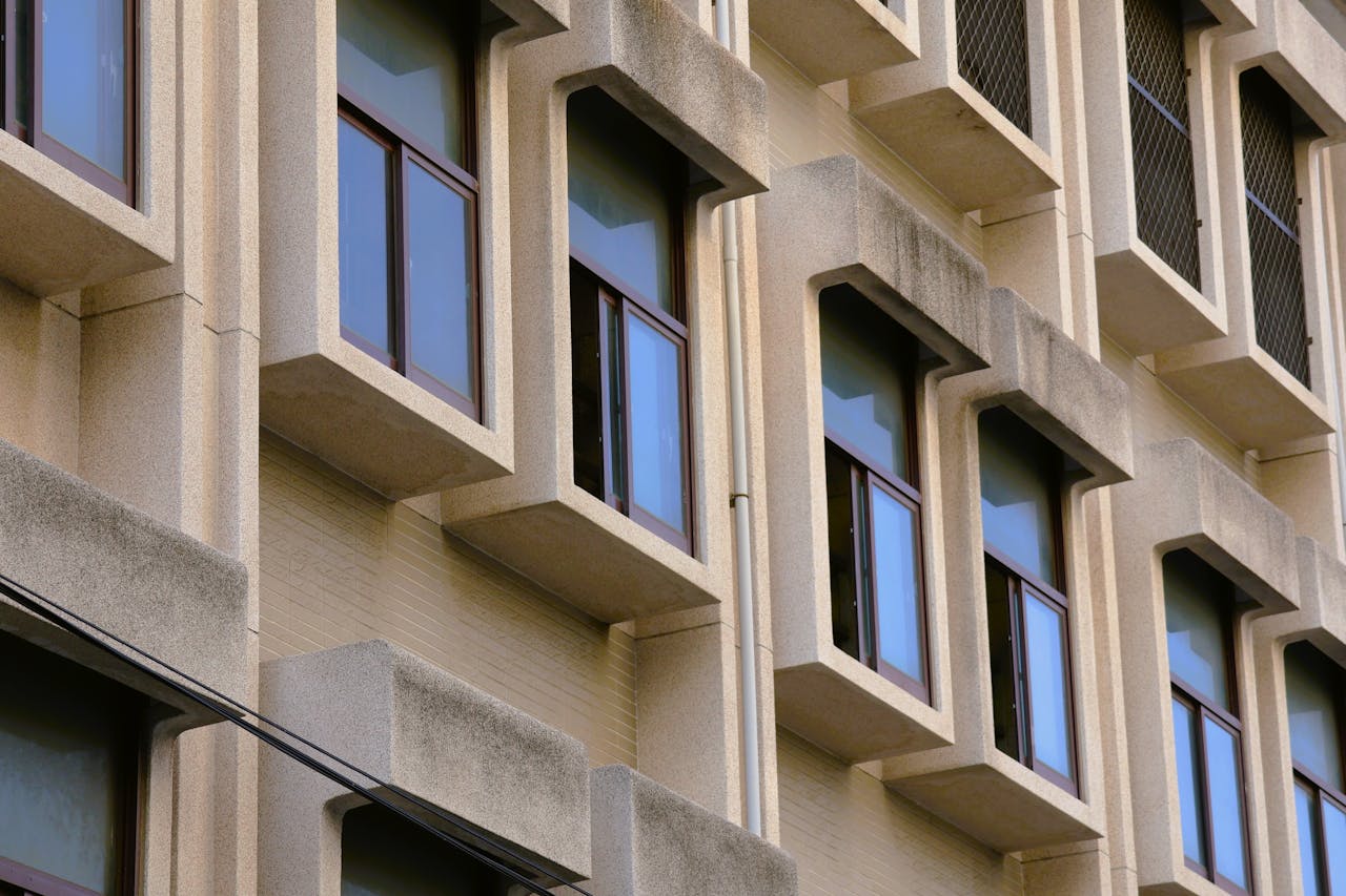 High-rise building exterior for structural defect inspection services.