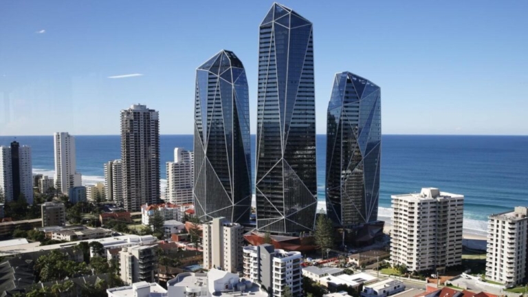 Broadbeach high-rise towers for 6.5-year QBCC building defect inspection services.